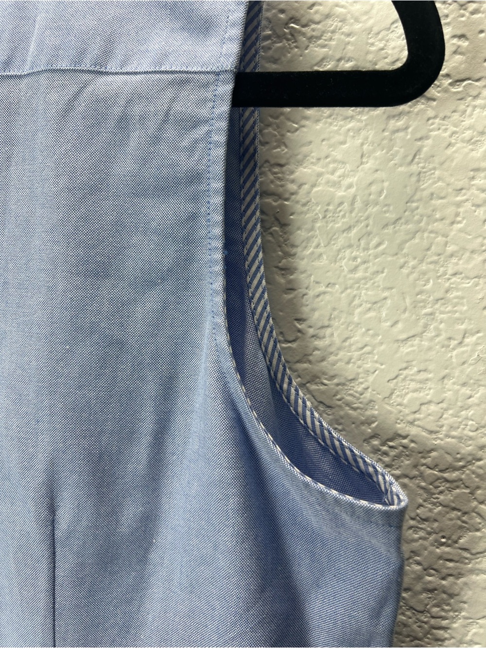 STS Sail to Sable Light Blue Sleeveless Oxford Shift Dress Size Large - Picture 11 of 12